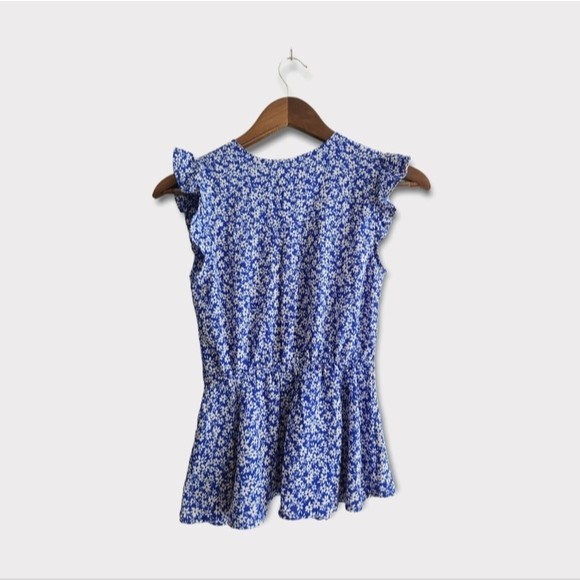 Monteau Ruffled Sleeveless Wrap Blouse S - Picture 4 of 5